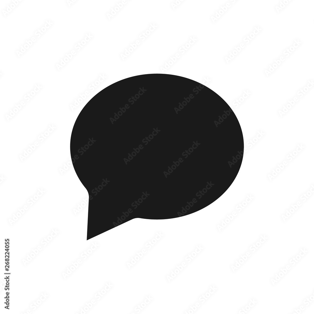Poster chat bubble icon on white background. speech bubble icon illustration. chat symbol for website and a