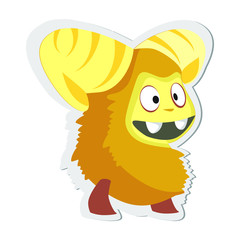 Cute Crazy Monster Character