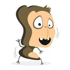 Cute Crazy Monster Character