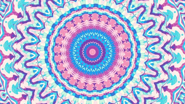 Spinning abstract magic circle. Esoteric cosmic mandala. Loop footage.