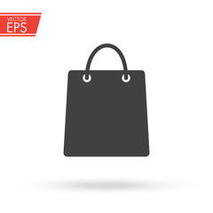 Shop bag icon. Shopping packet pictogram. Sale symbol. Gift package sign. Buy store sticker. Fashion market illustration. Purchase present box emblem.