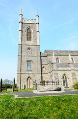 Fototapeta na wymiar Saint Patrick's grave at Down Cathedral, Downpatrick