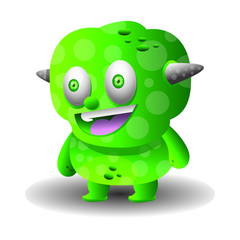 Cute Crazy Monster Character