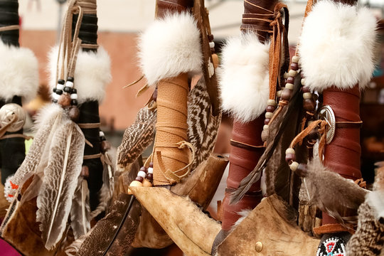 Ohkay Owingeh Pueblo, New Mexico  Hand made bows
