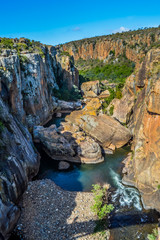 Rock formation in Bourke's Luck Potholes in Blyde canyon reserve