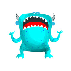 Cute Crazy Monster Character