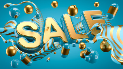Abstract slogan background. 3d illustration, 3d rendering.