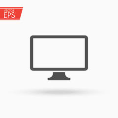 Monitor vector icon pc Icon. Desktop Computer sign. Display symbol for your web site design, logo, app, UI. Vector illustration, EPS10.