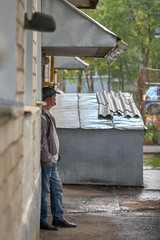 man working in factory