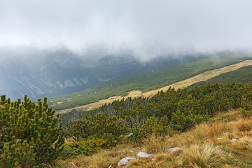 Landscape from Route to climbing a Musala peak, Rila mountain, Bulgaria