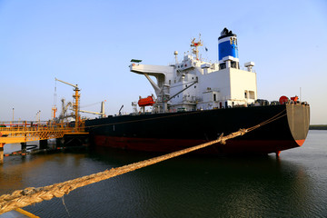 Fototapeta premium Cargo Vessel at the Port in Pakistan