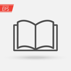 Book information icon. Library and literature Education symbol for your web site design, logo, app, UI. Vector illustration, EPS10. Open book sign. Knowledge text magazine study pictogram.
