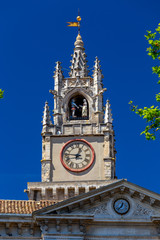 Fototapeta na wymiar Avignon. France. Provence. Old city clock tower.