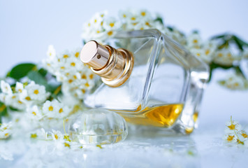 perfume with white flowers