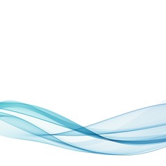 Naklejka premium Abstract vector blue wave. Design for banner design. eps 10