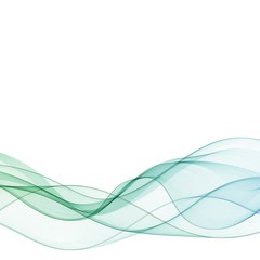 Wave in green colors. Abstract image. vector background. eps 10