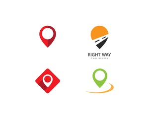 Location point Logo vector