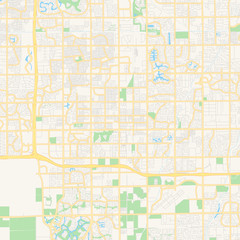 Empty vector map of Chandler, Arizona, USA