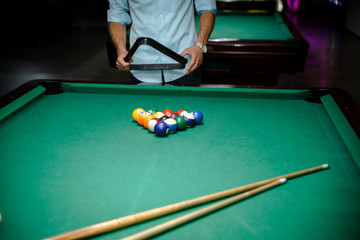  Search alamy All images Ball and Snooker Player, man play snooker 