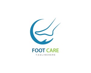 foot care ilustration Logo vector