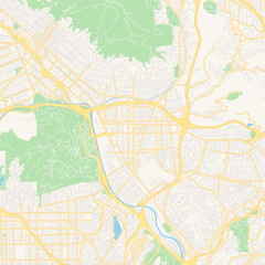 Empty vector map of Glendale, Arizona, USA
