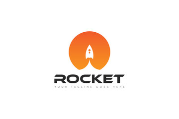 Rocket Logo and icon vector illustration design template