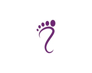 Fototapeta foot care ilustration Logo vector obraz