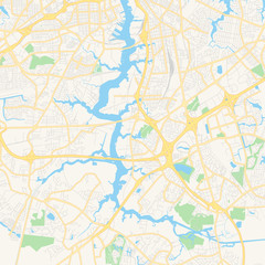 Empty vector map of Chesapeake, Virginia, USA