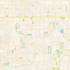 Empty vector map of Gilbert, Arizona, USA