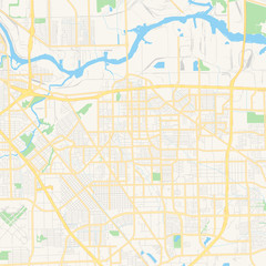 Empty vector map of Pasadena, Texas, USA