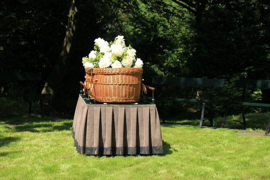 a willow casket - contemporary style