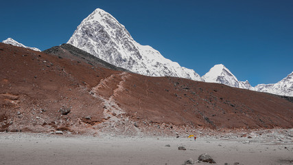 Landscape view of Kala Patar (5,643 m). Sagarmatha (Everest) National Park, Nepal.