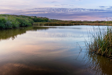Pastel Sunset at Lake