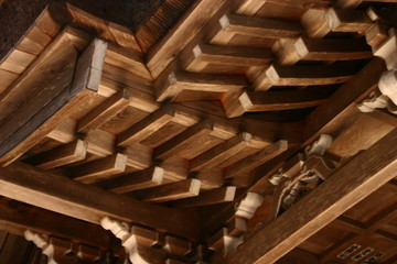 由緒ある神社の天井