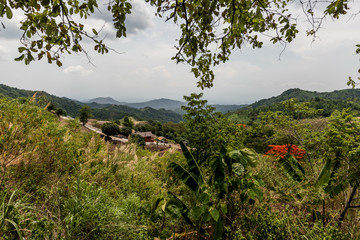 Fototapeta na wymiar Phetchabun highlands in northern Thailand