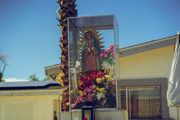 Holy Shrine In Front Of House