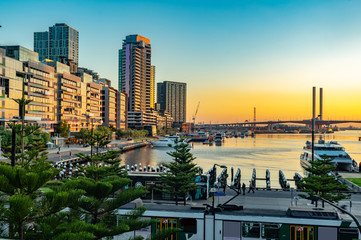 Obraz premium LHS Docklands Sunset