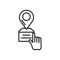 hand with pin pointer location