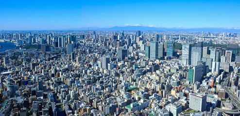 都市風景／八重洲周辺上空オフィス街