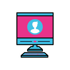 desktop computer device icon