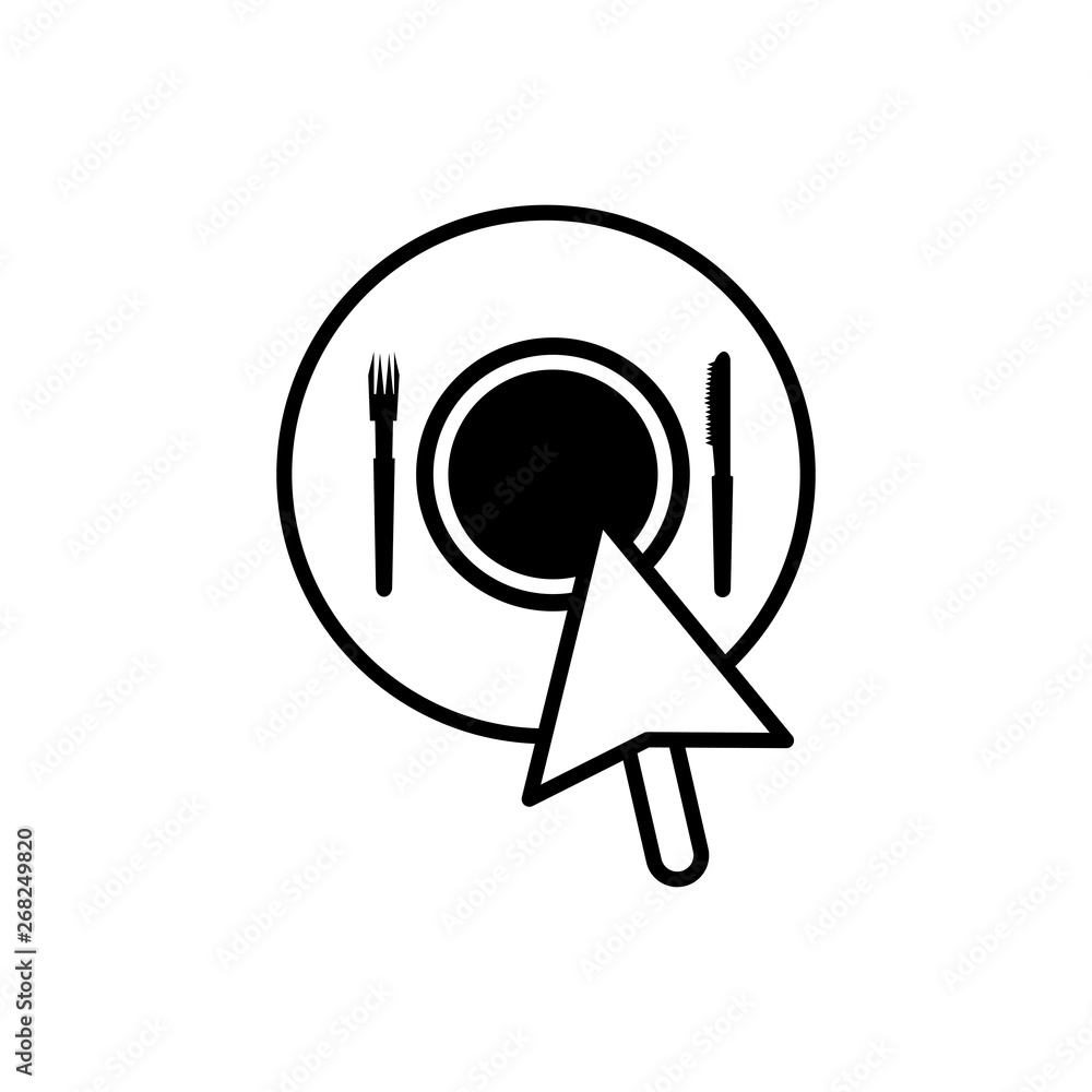 Poster cursor index with restaurant app