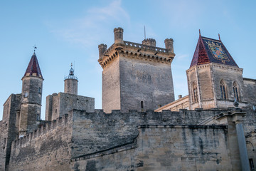Fototapeta na wymiar The Chateau of Duke of Uzes in France