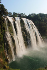 Huangguoshu waterfall with great force