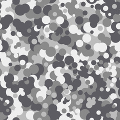 Seamless camo pattern made of spots