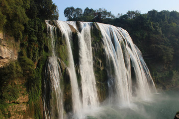 Huangguoshu waterfall with great force