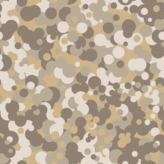 Seamless camo pattern made of spots