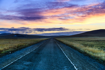 Sunrise on the prairie