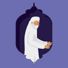 old islamic man character