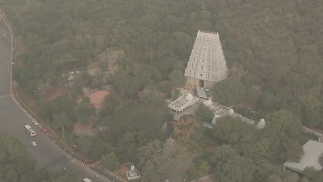 Tirupati, India, 4k aerial drone ungraded footage