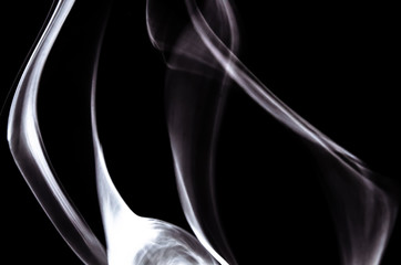 Naklejka premium Nature Abstract: The Delicate Beauty and Elegance of a Wisp of White Smoke